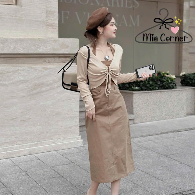Chân váy len xòe màu nâu dáng ngắn siêu cute - DL11256 - Hàng Quảng Châu  cao cấp | Lazada.vn